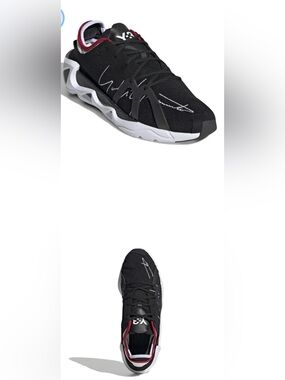 Adidas Y-3 FYW S-97 Black Scarlet EF2627 Size US 5 Men / 6.5 Women Unisex